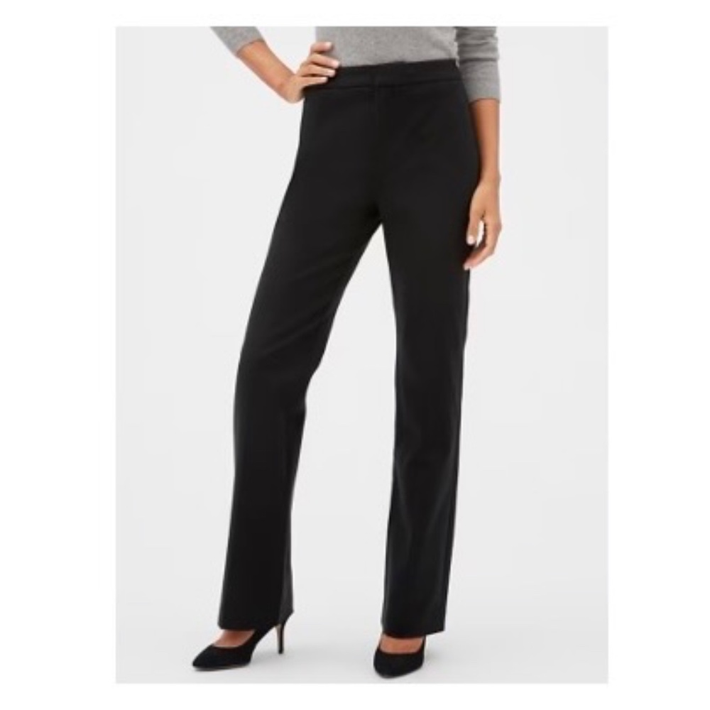 GAP Black High Rise Curvy Slim Bootcut Pants 6 Regular